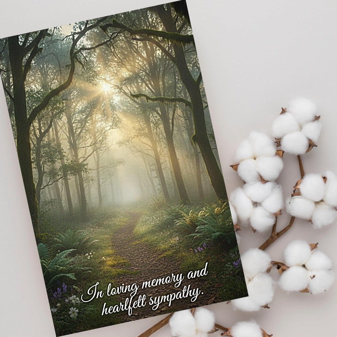 Forest Scenic Sympathy Card
