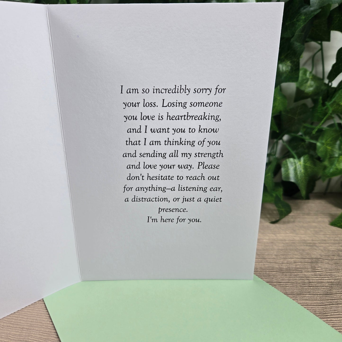 Forest Scenic Sympathy Card
