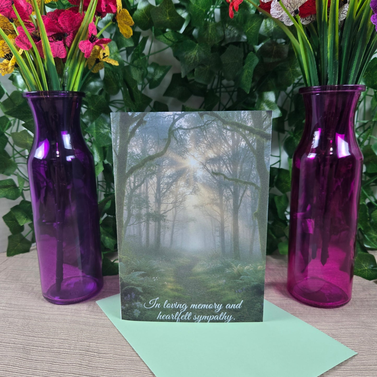Forest Scenic Sympathy Card