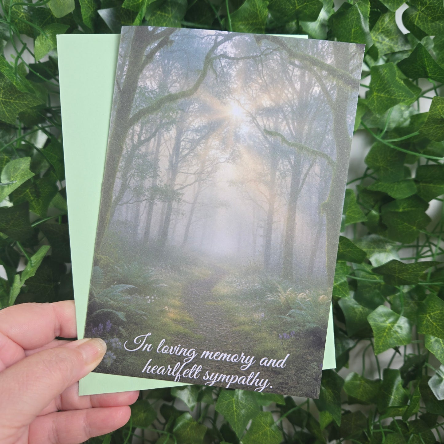 Forest Scenic Sympathy Card