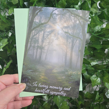 Forest Scenic Sympathy Card