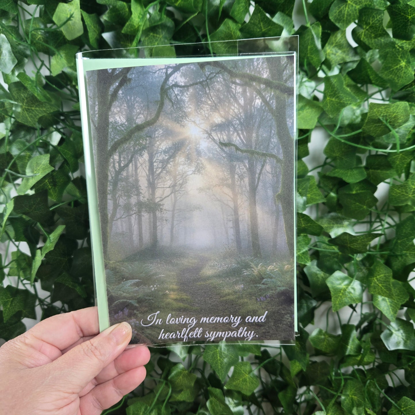 Forest Scenic Sympathy Card