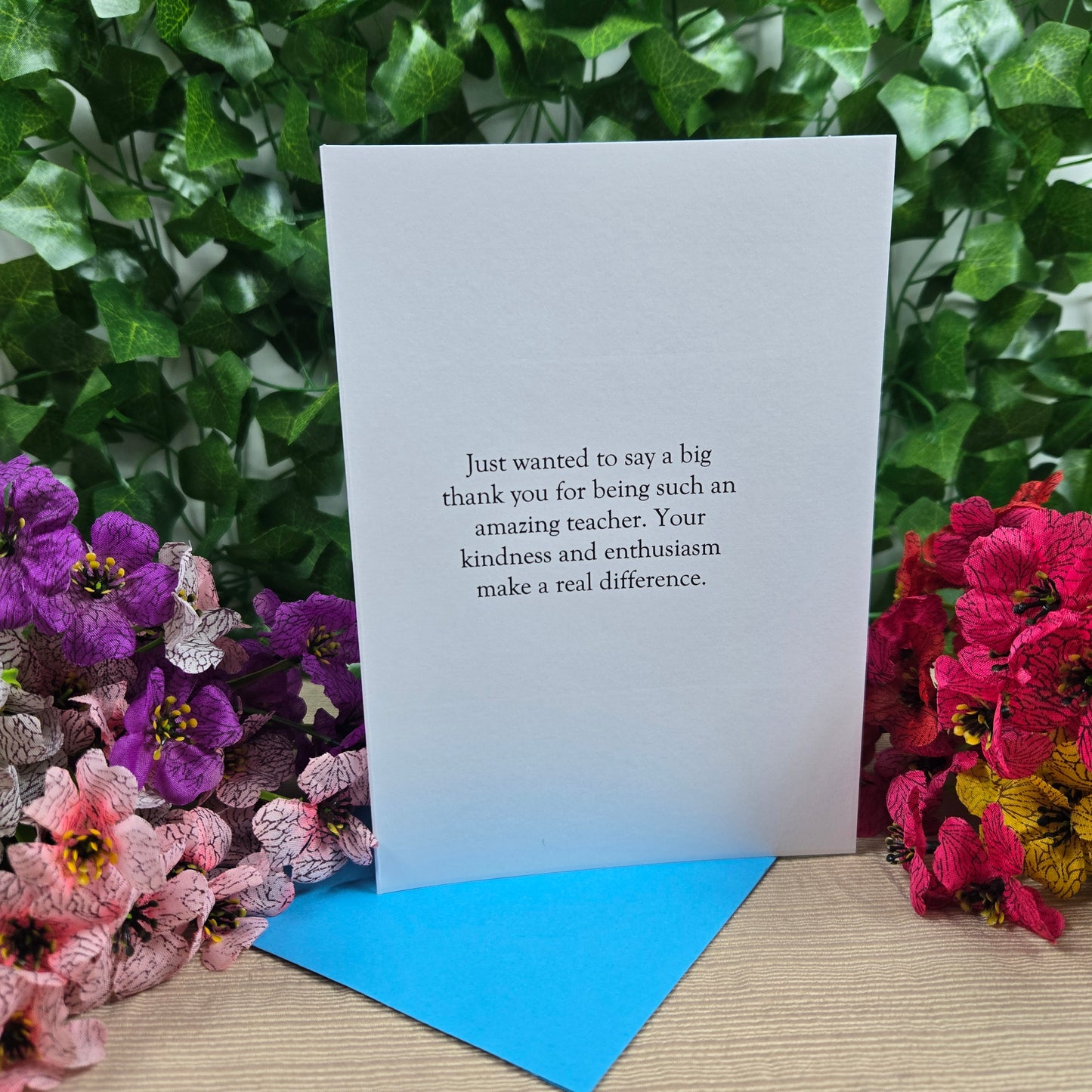 Teacher Birthday or Appreciation Card