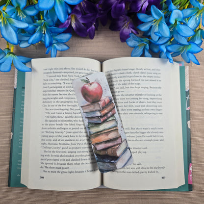 Apples and Books Bookmark