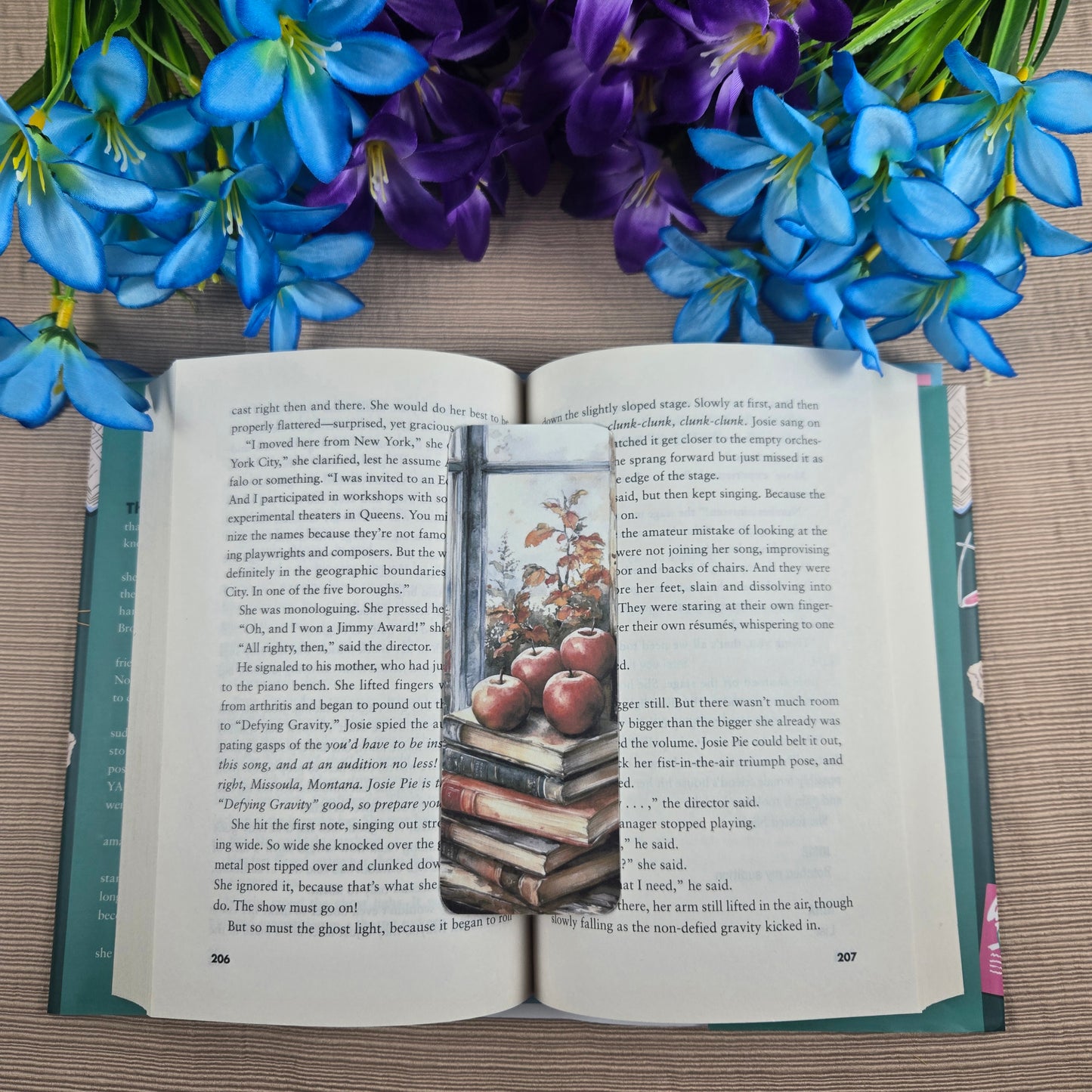 Apples and Books Bookmark