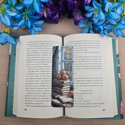 Apples and Books Bookmark