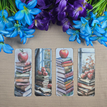 Apples and Books Bookmark