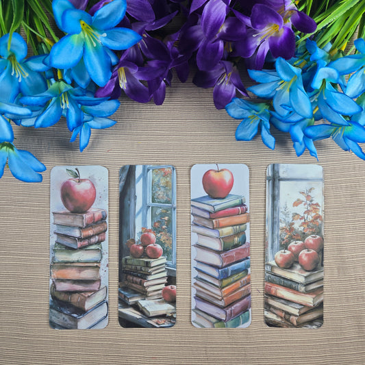 Apples and Books Bookmark
