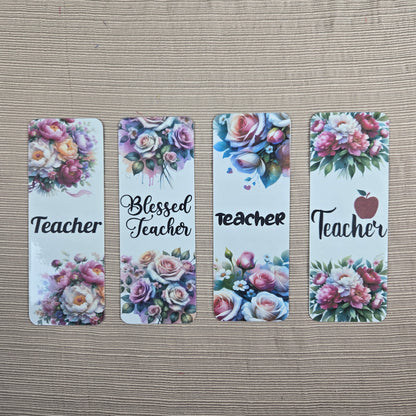 Floral Teacher Bookmark