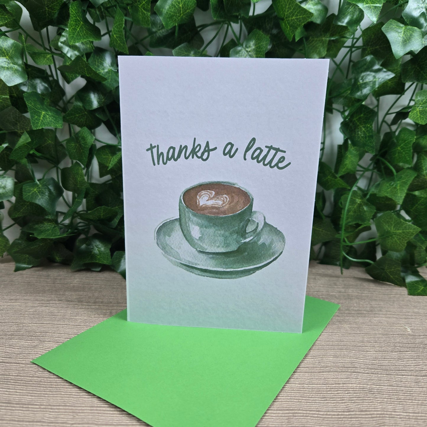 Thanks a Latte Thank You Card