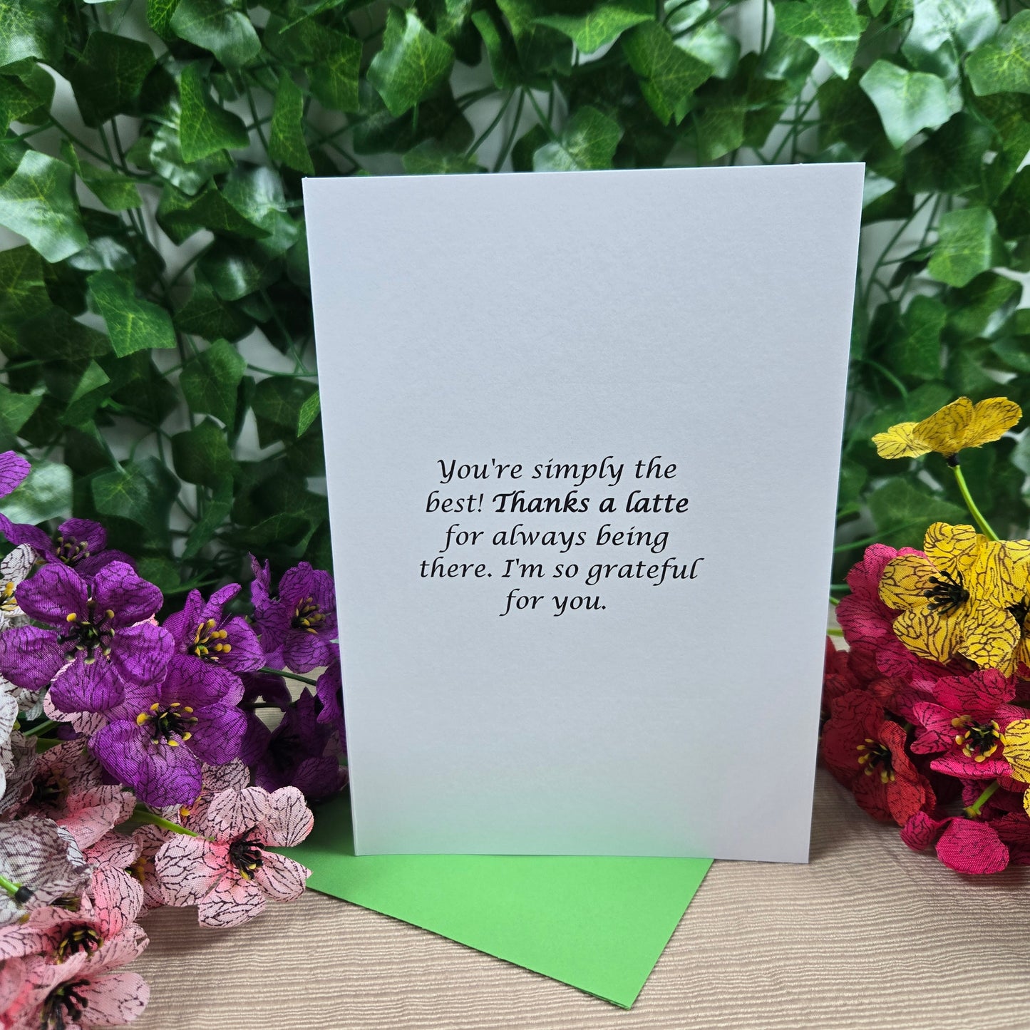 Thanks a Latte Thank You Card