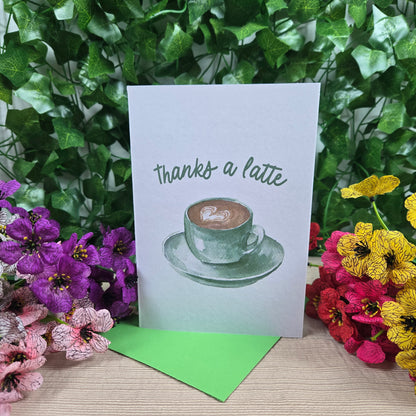 Thanks a Latte Thank You Card