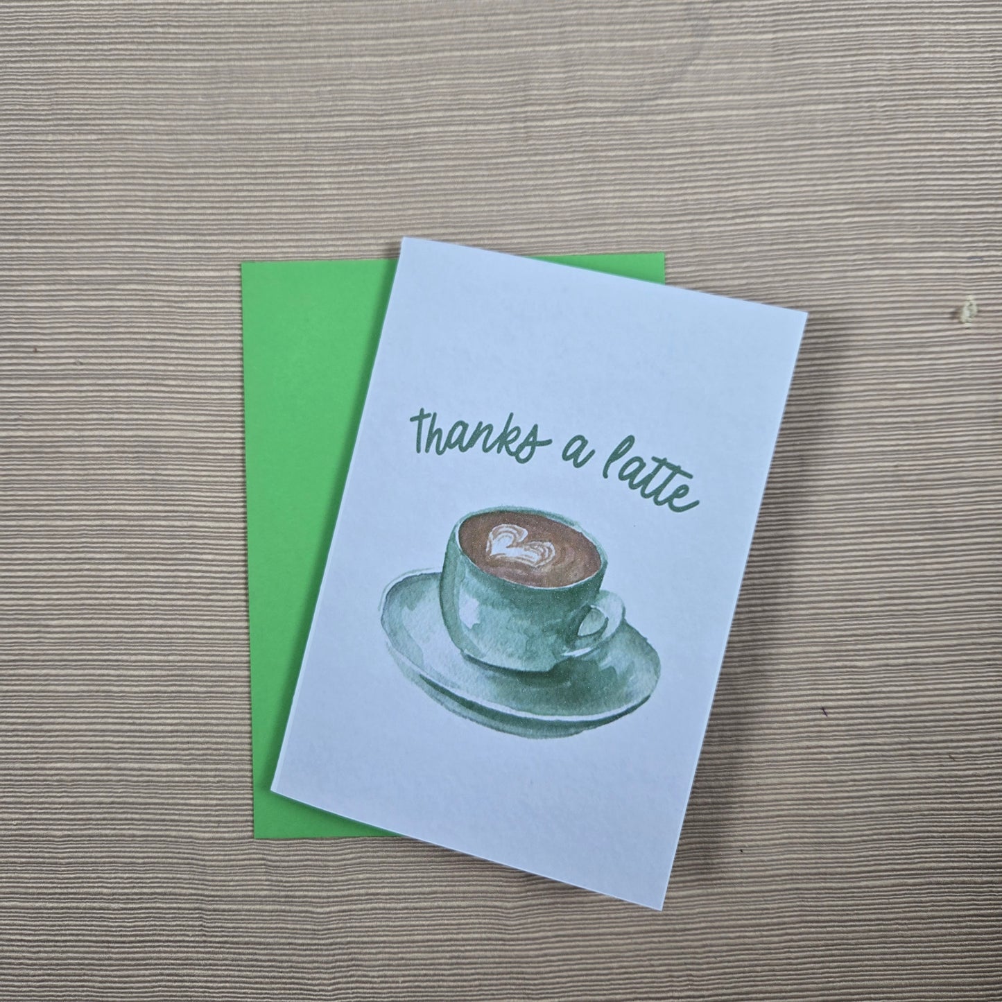 Thanks a Latte Thank You Card