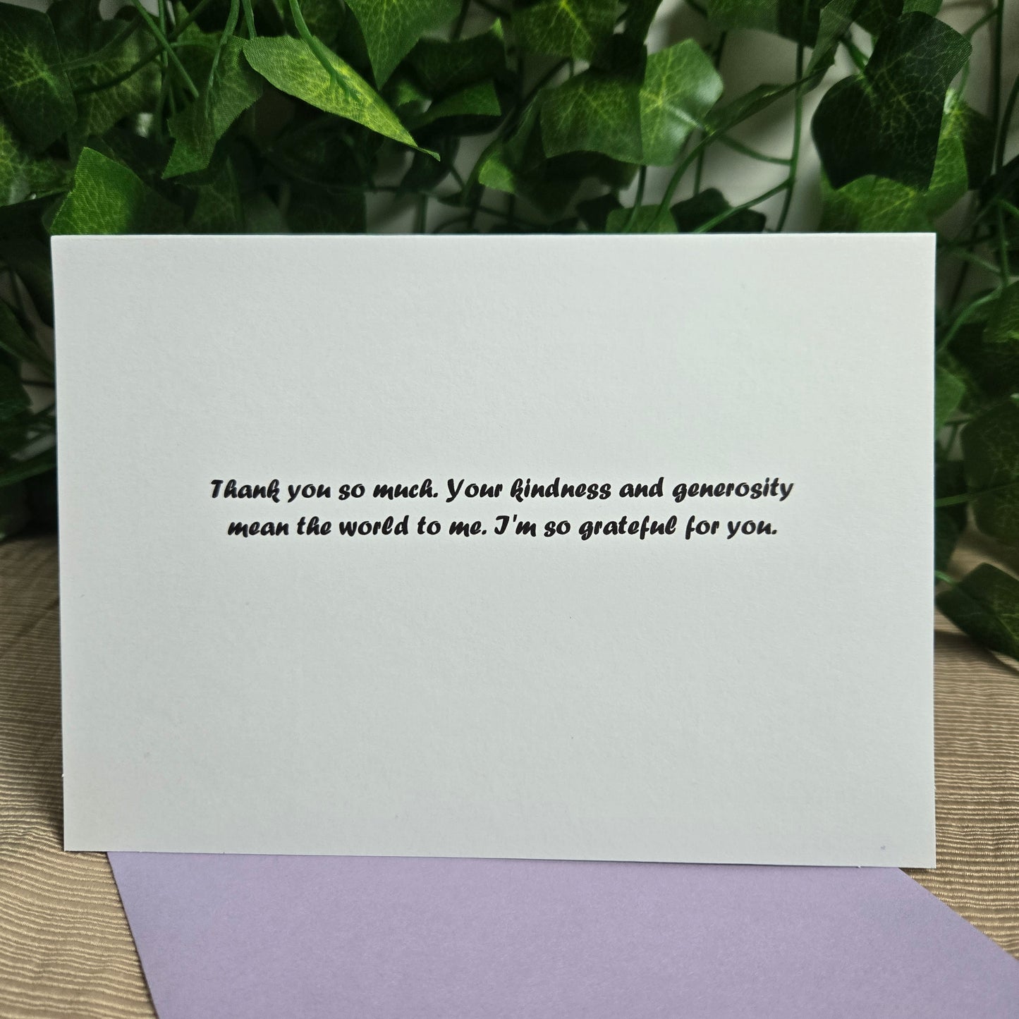 Cactus Thank You Card