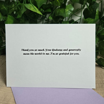 Cactus Thank You Card