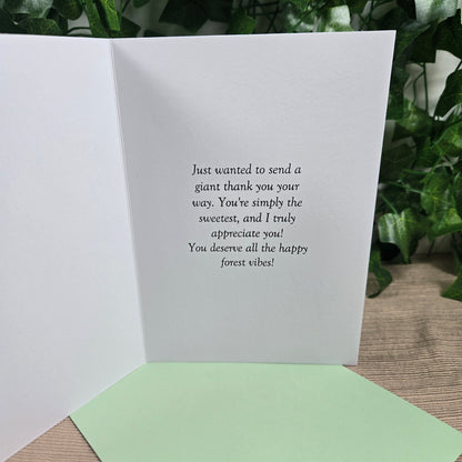 Forest Critters Thank You Card