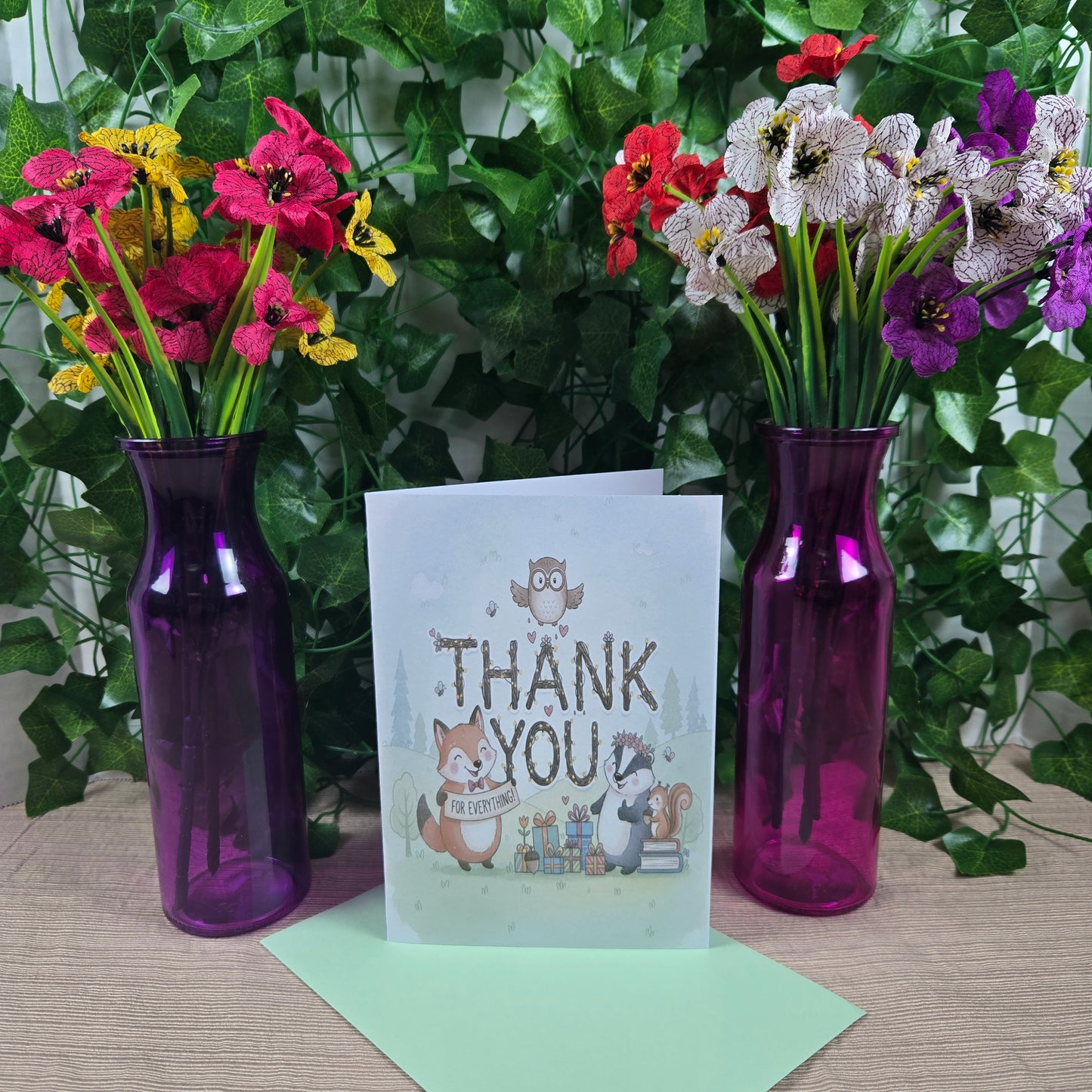 Forest Critters Thank You Card