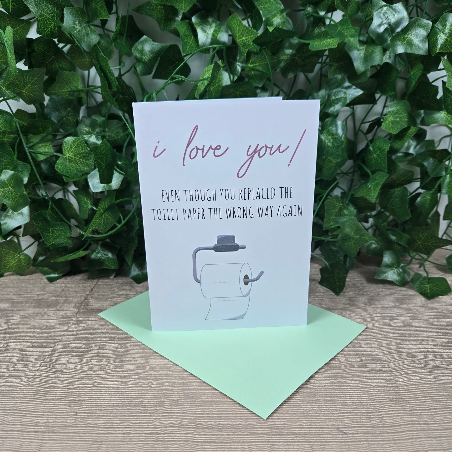 Funny Love Toilet Paper Card