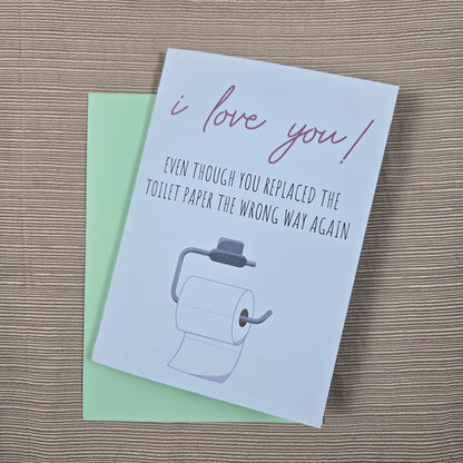 Funny Love Toilet Paper Card