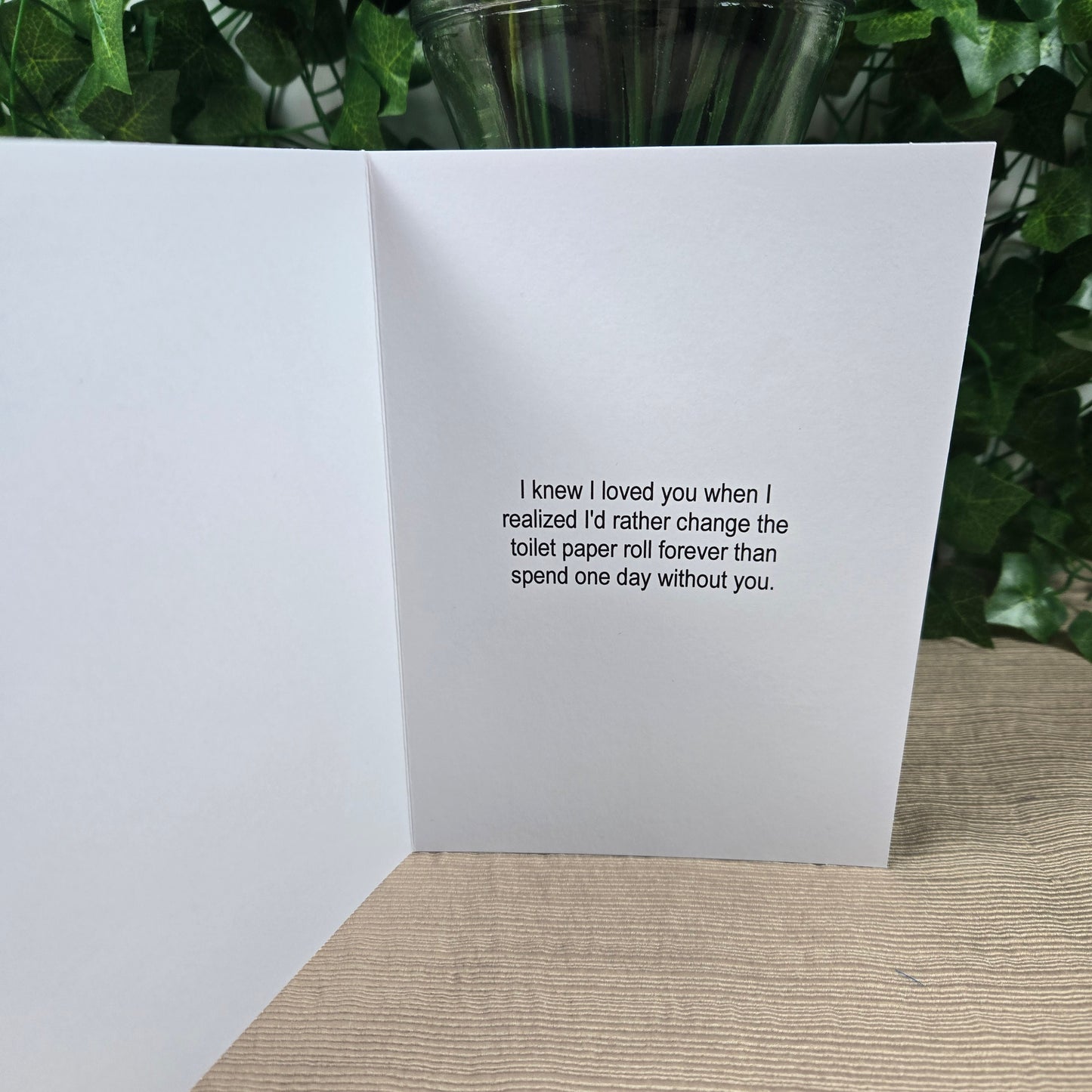 Funny Love Toilet Paper Card