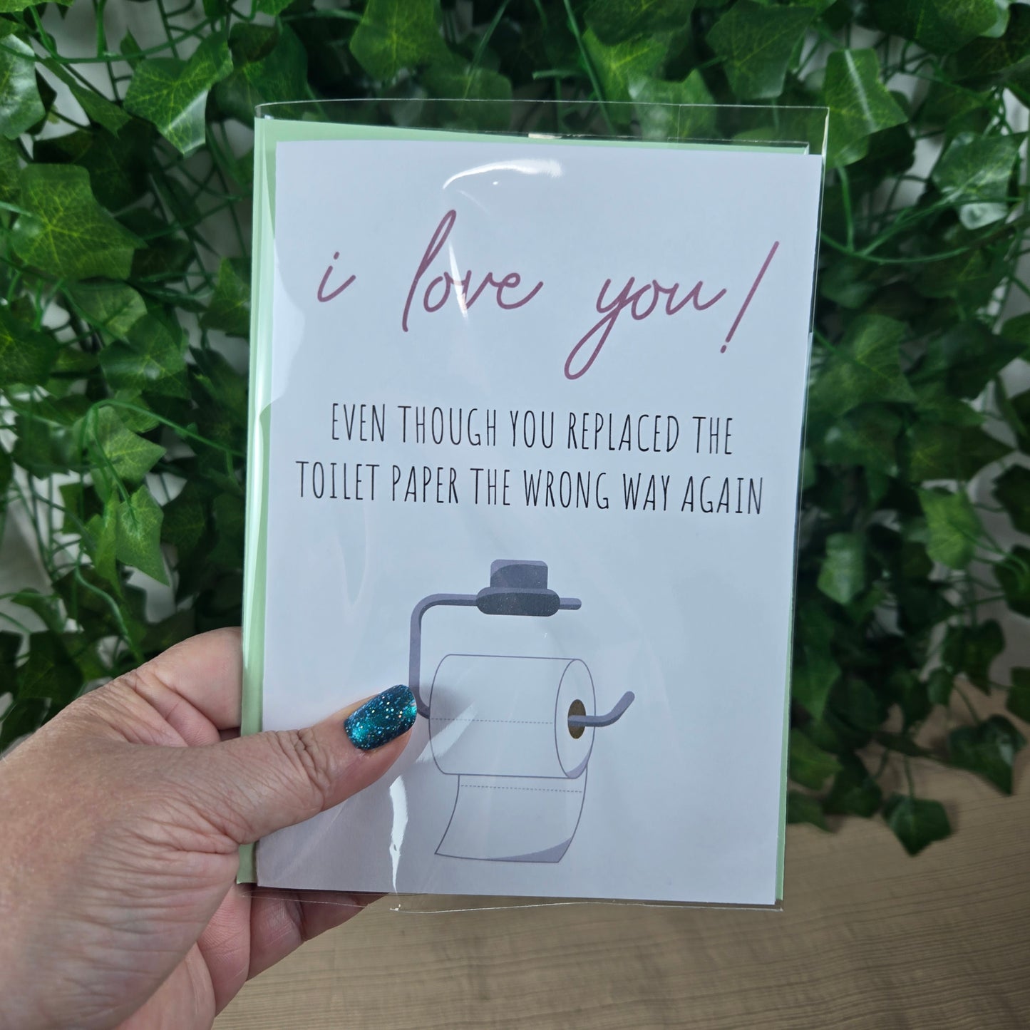 Funny Love Toilet Paper Card