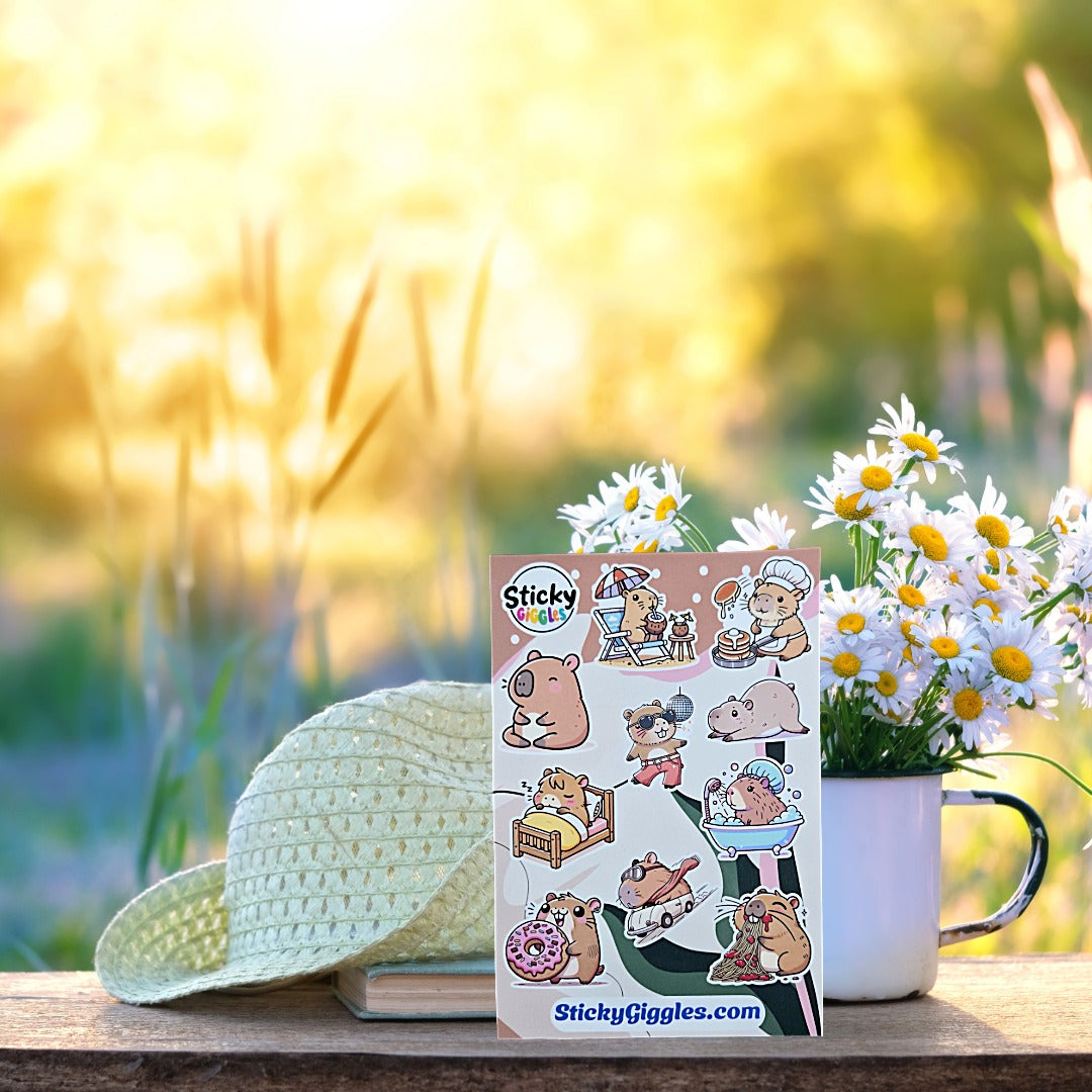 Capybara Sticker Sheet