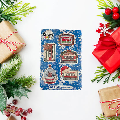 Classic Retro Christmas Sticker Sheet