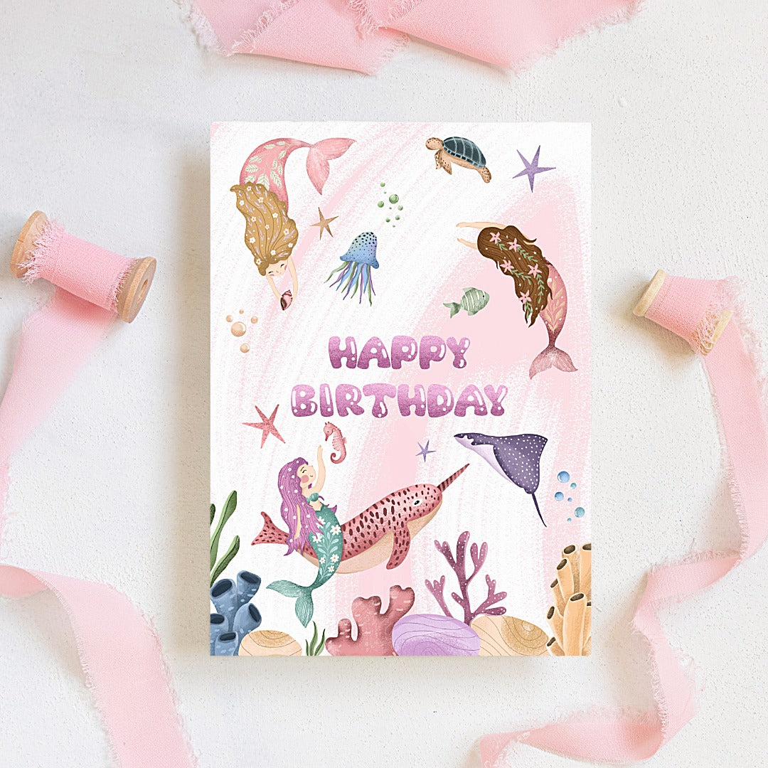 Under The Sea Birthday Card