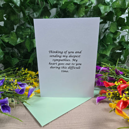 With Sympathy Card