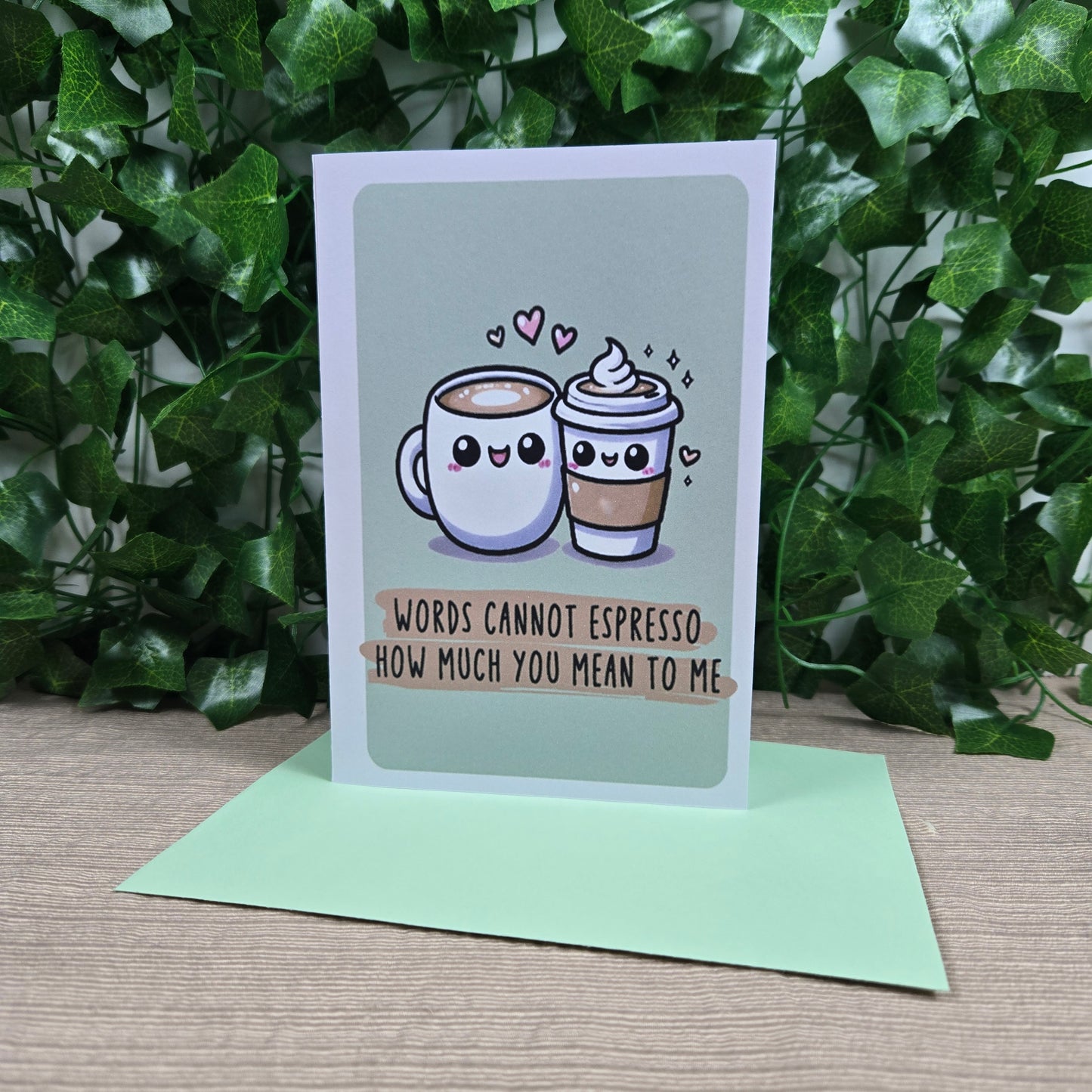 Cute Espresso Love You Card