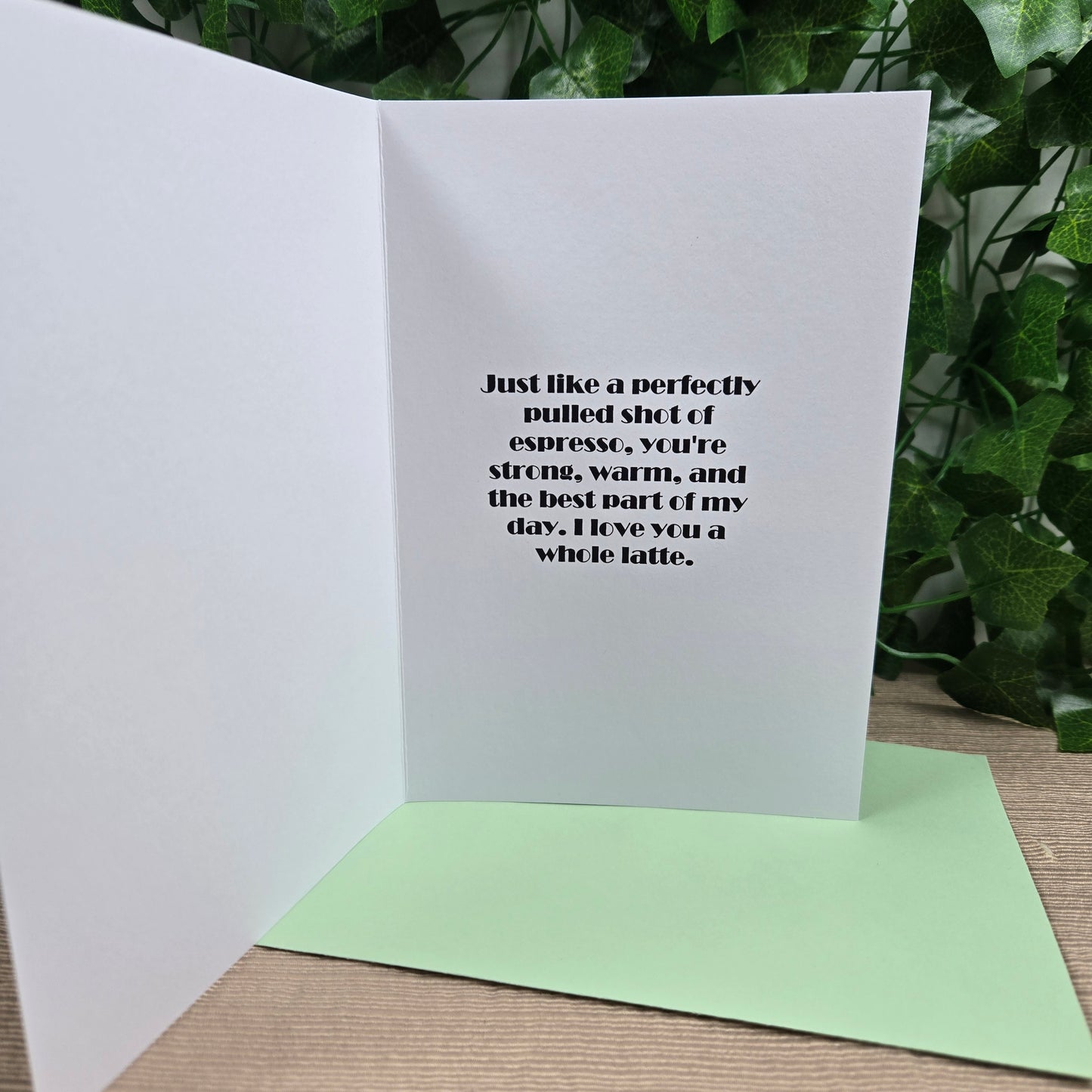 Cute Espresso Love You Card