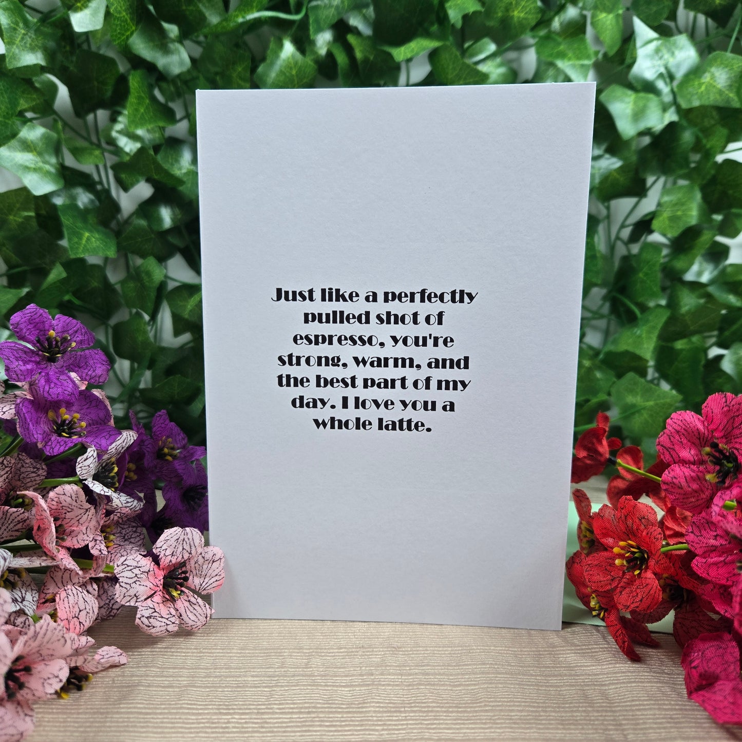 Cute Espresso Love You Card