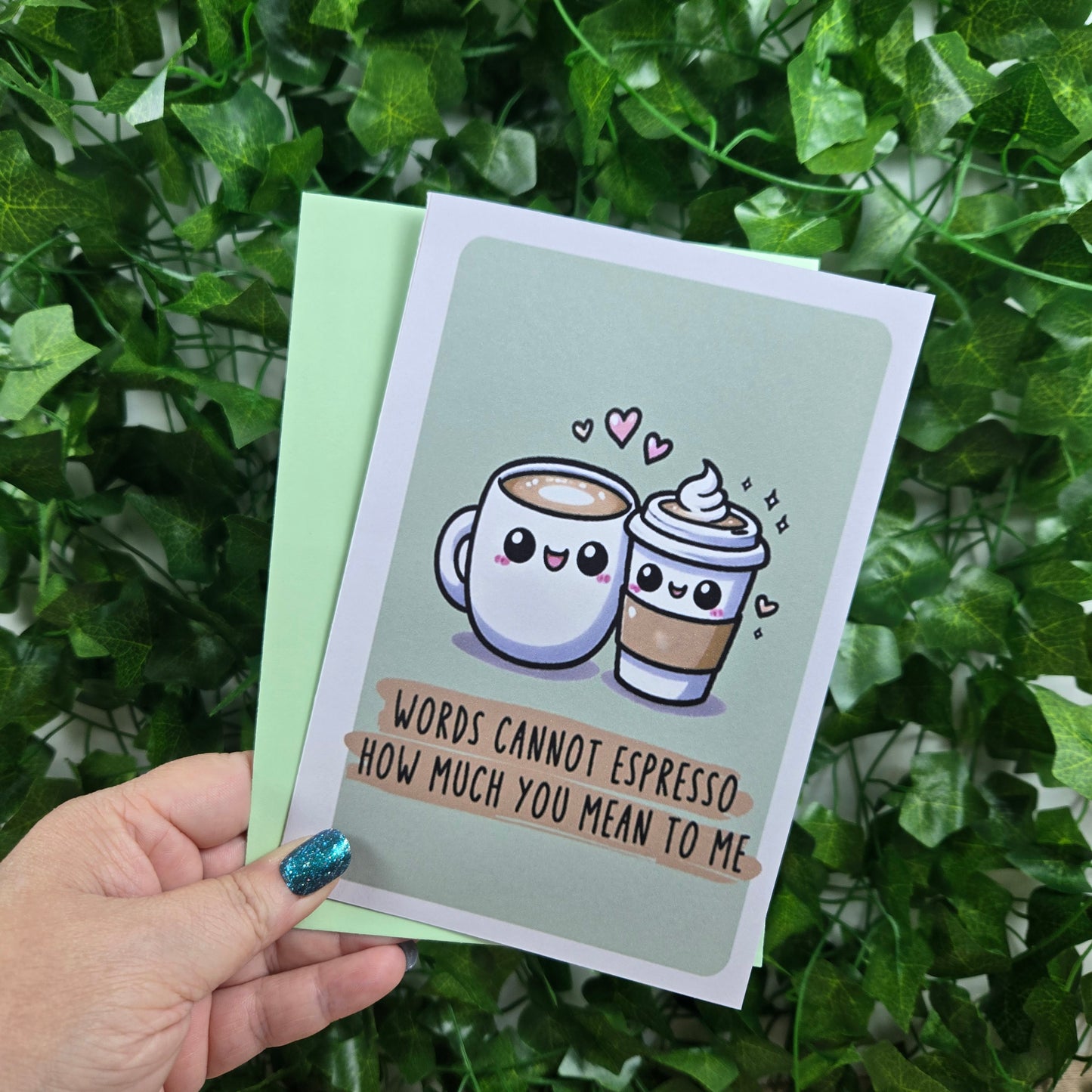 Cute Espresso Love You Card