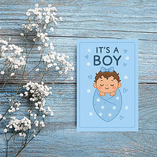Cute New Baby Boy Card