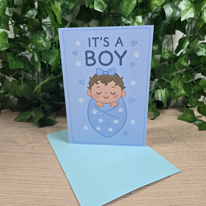 Cute New Baby Boy Card