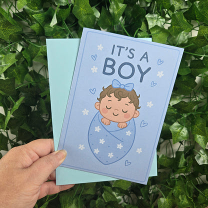 Cute New Baby Boy Card