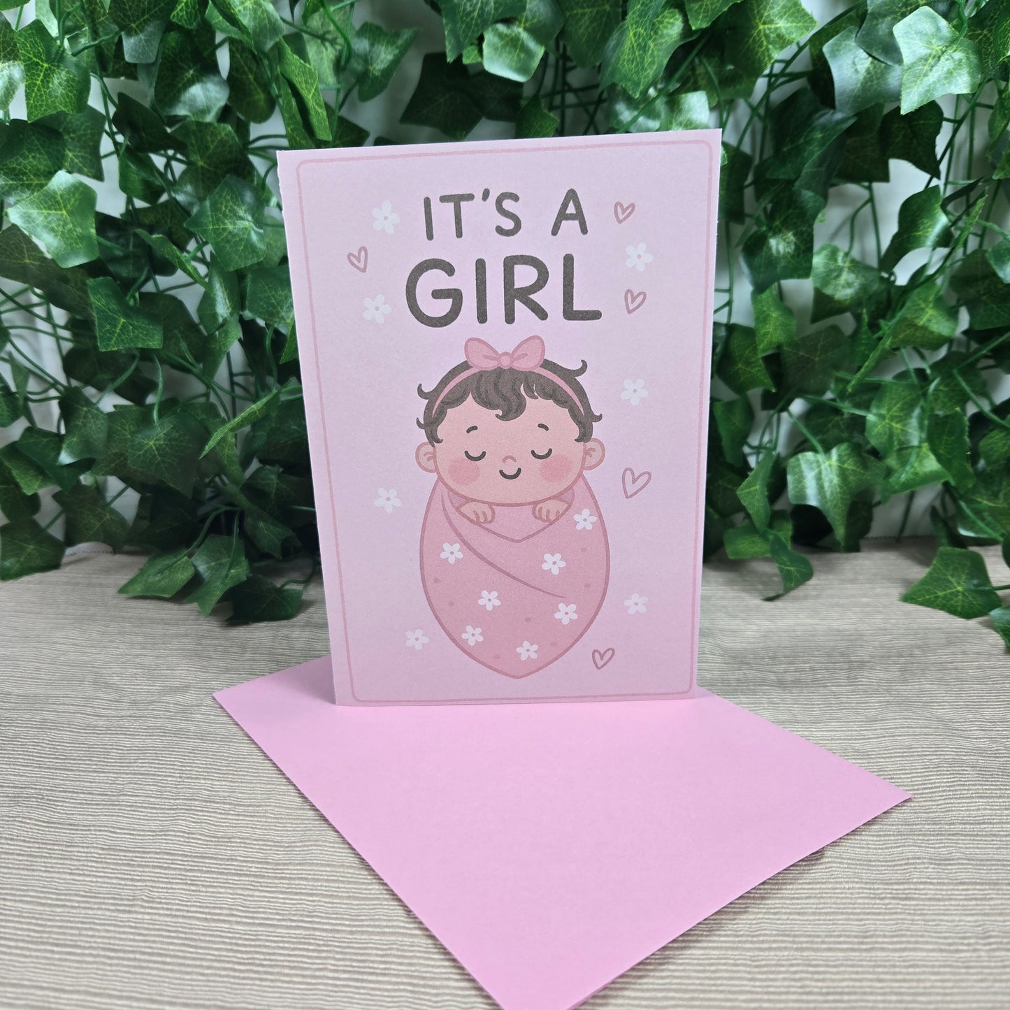 Cute New Baby Girl Card