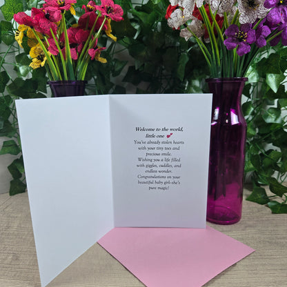 Cute New Baby Girl Card