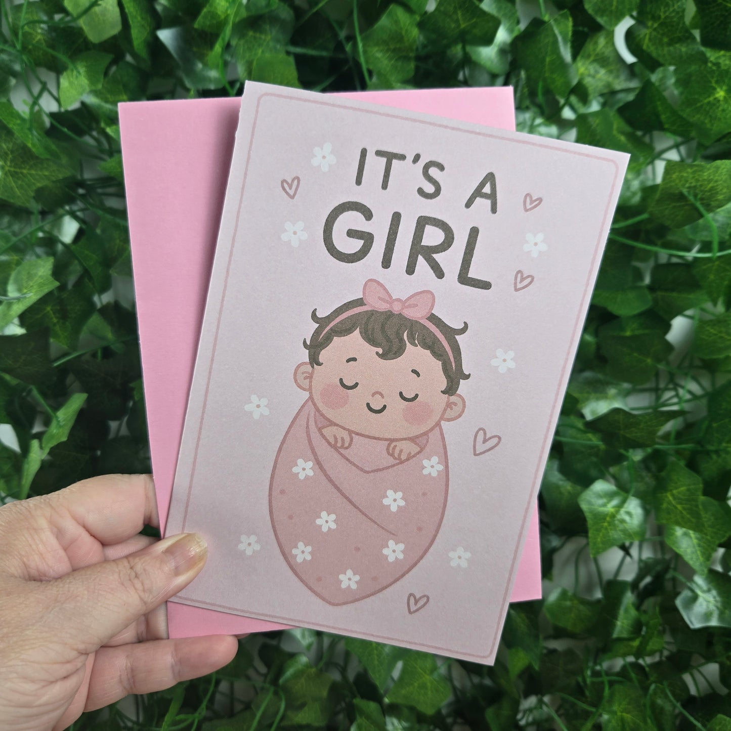 Cute New Baby Girl Card