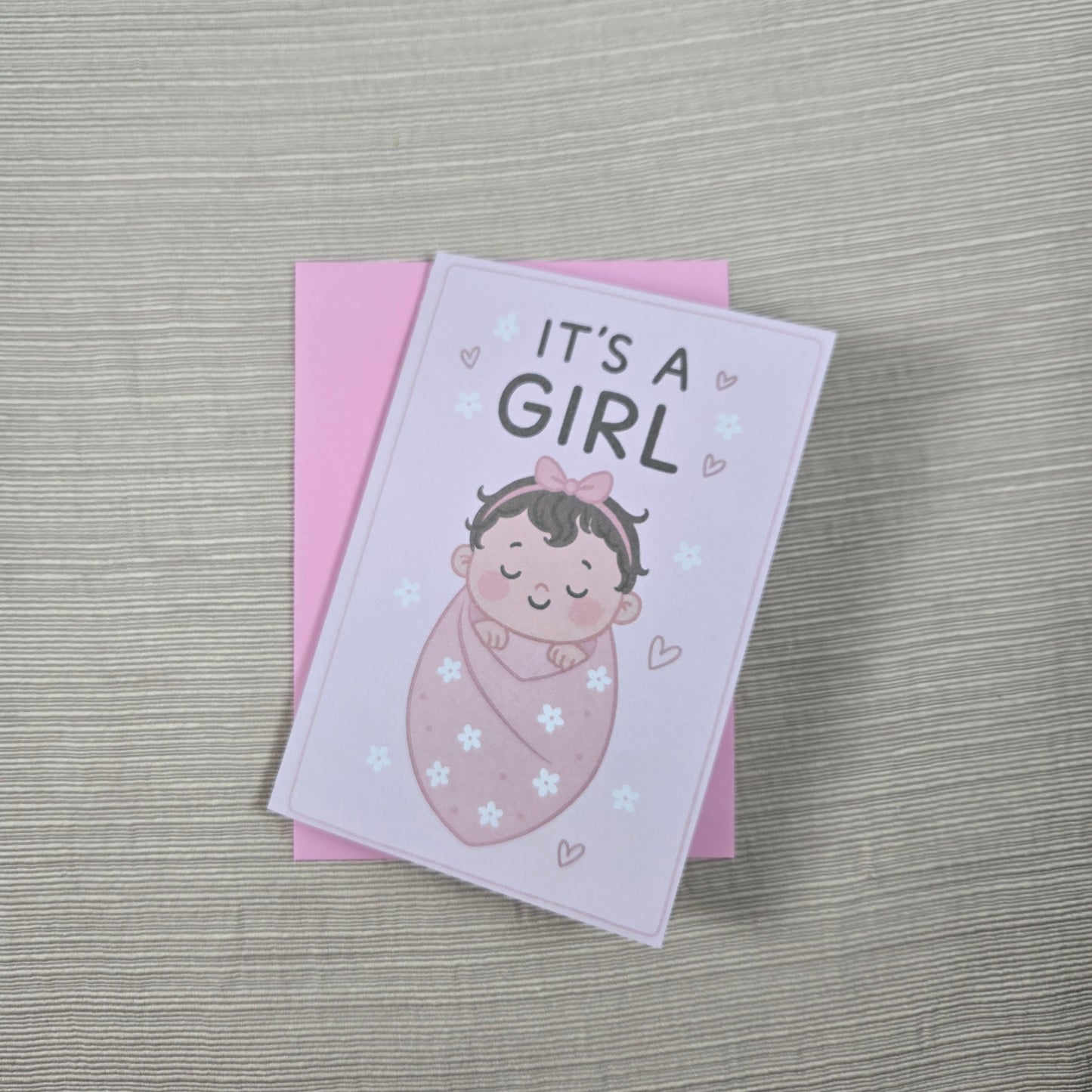 Cute New Baby Girl Card