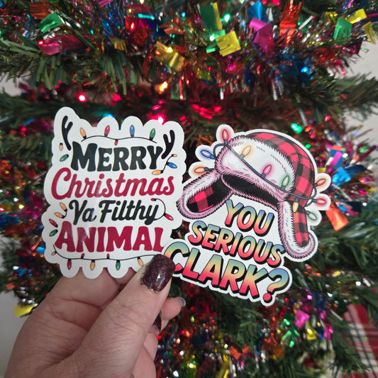 Famous Christmas Movie Quote Stickers