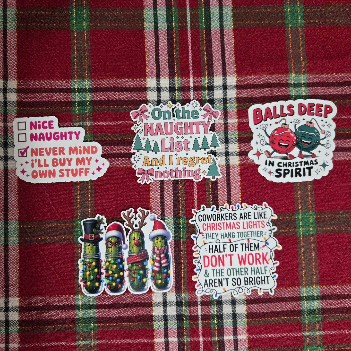Cheeky Christmas Stickers