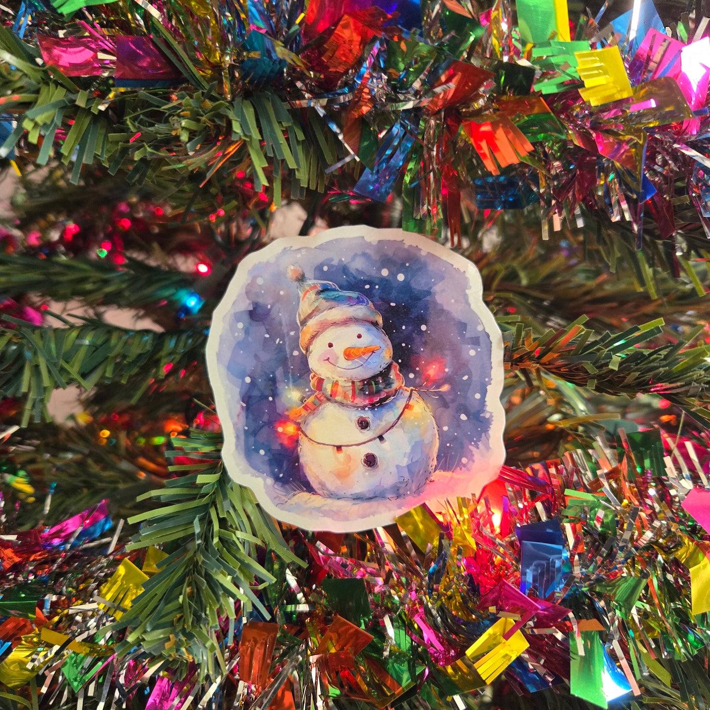 Snowman Christmas Stickers