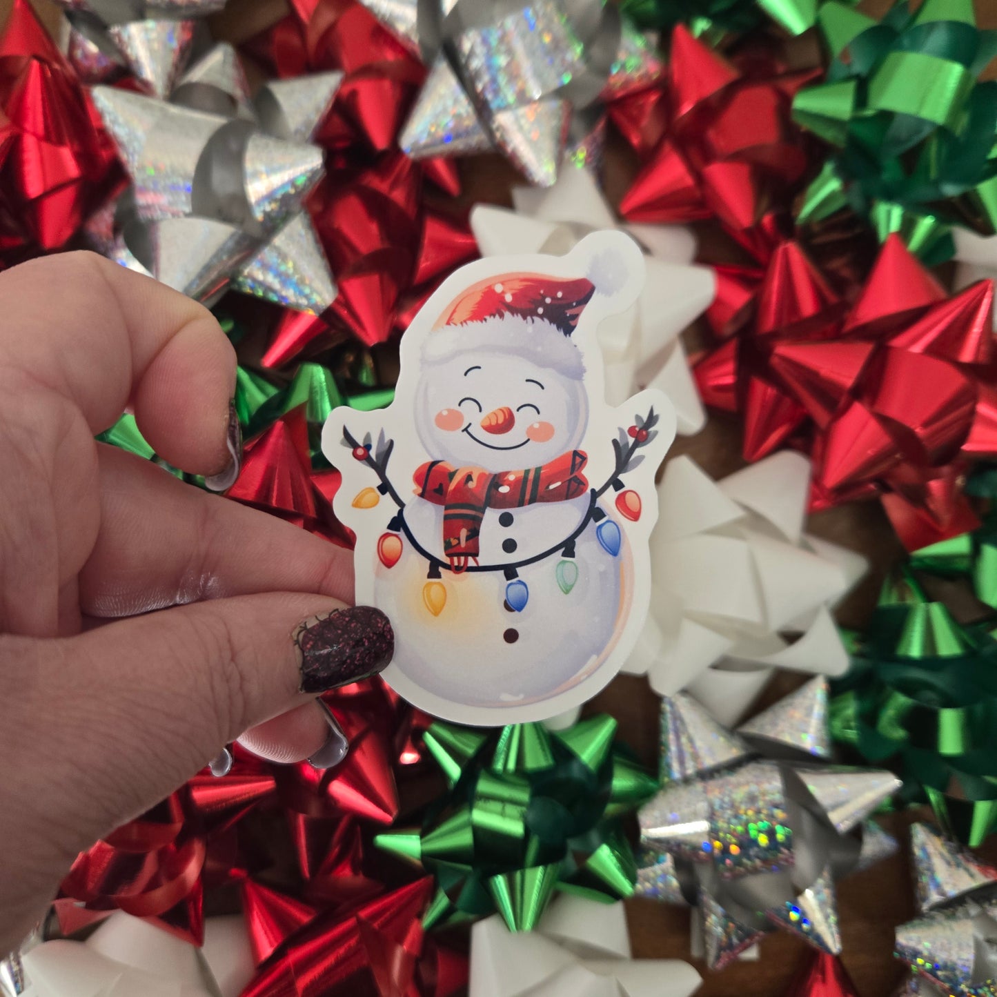 Snowman Christmas Stickers