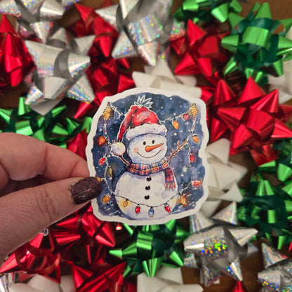 Snowman Christmas Stickers