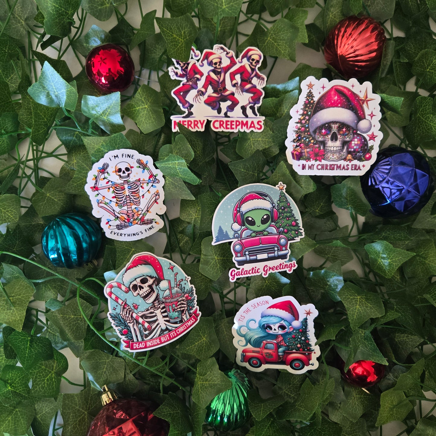 Christmas Spooky Stickers